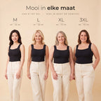 Comfort top met ingebouwde bh in maat M, L, XL en 3XL, gekozen op gewicht