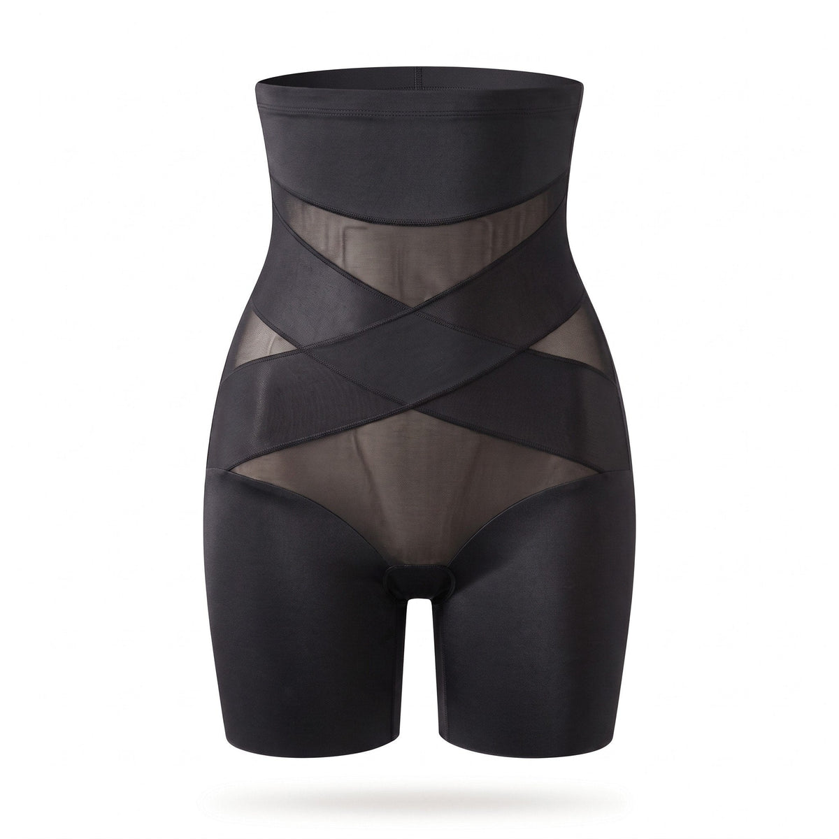 Zwarte postpartum shaping short los op een witte achtergrond