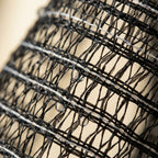 Close-up van het geribde geweven materiaal van de Japanse scrubdoek