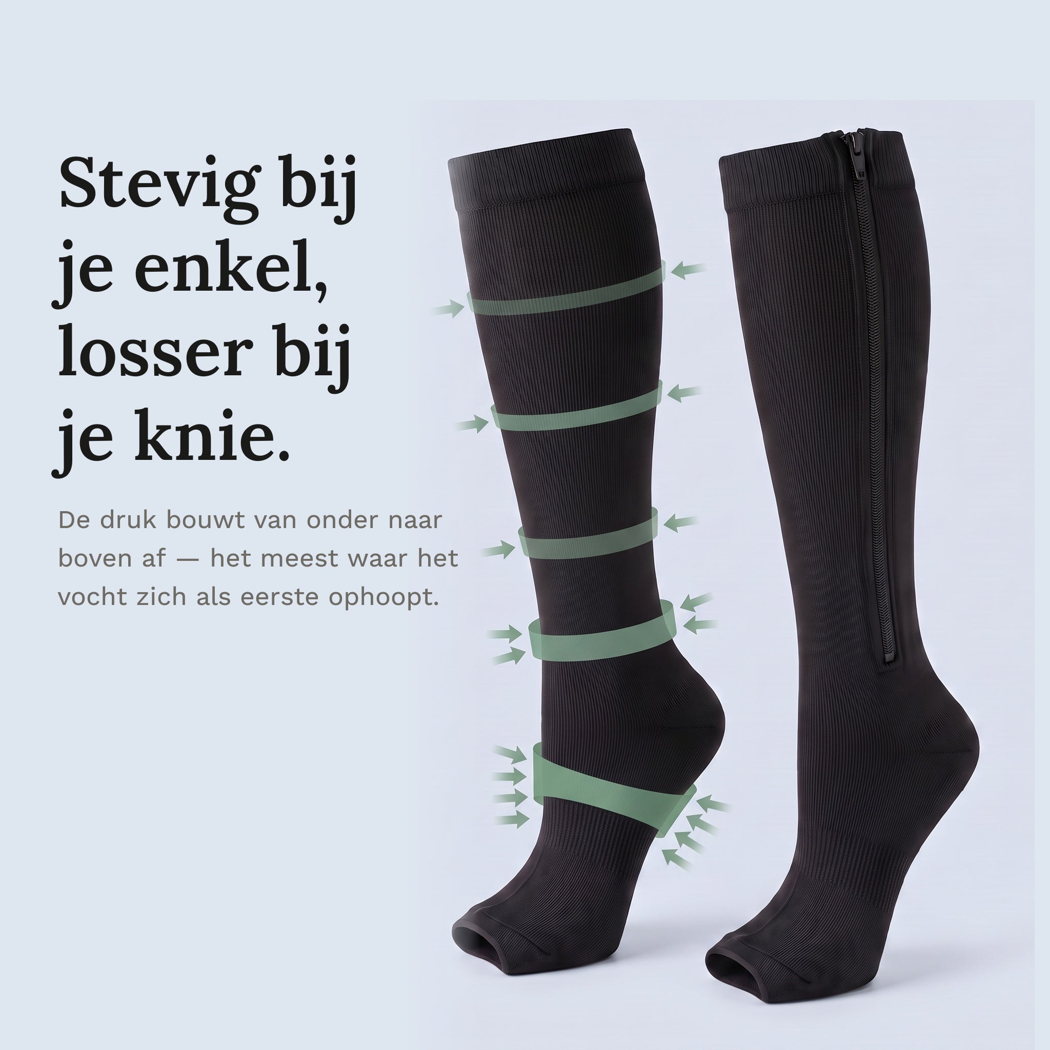 Waarom deze kous met rits?