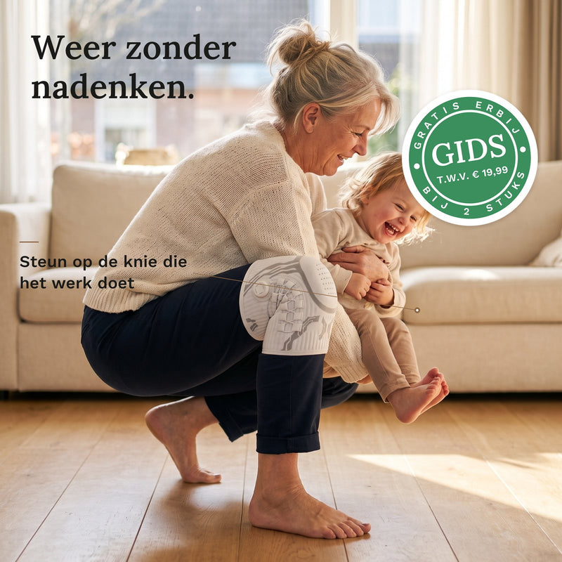 Het moment dat je knie het moet doen.
